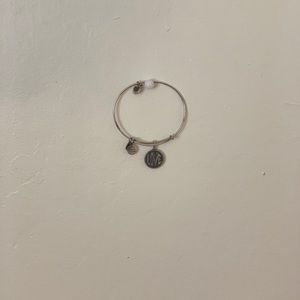 Bundle of 2 silver Earth charm bracelets